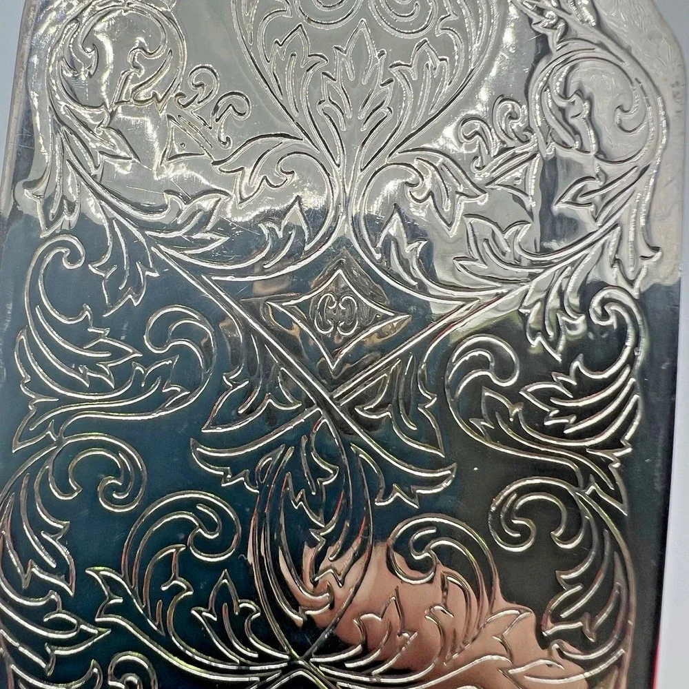 Vintage Silverplate Engraved Cake Pastry Lasagna Server Ornate Floral 11